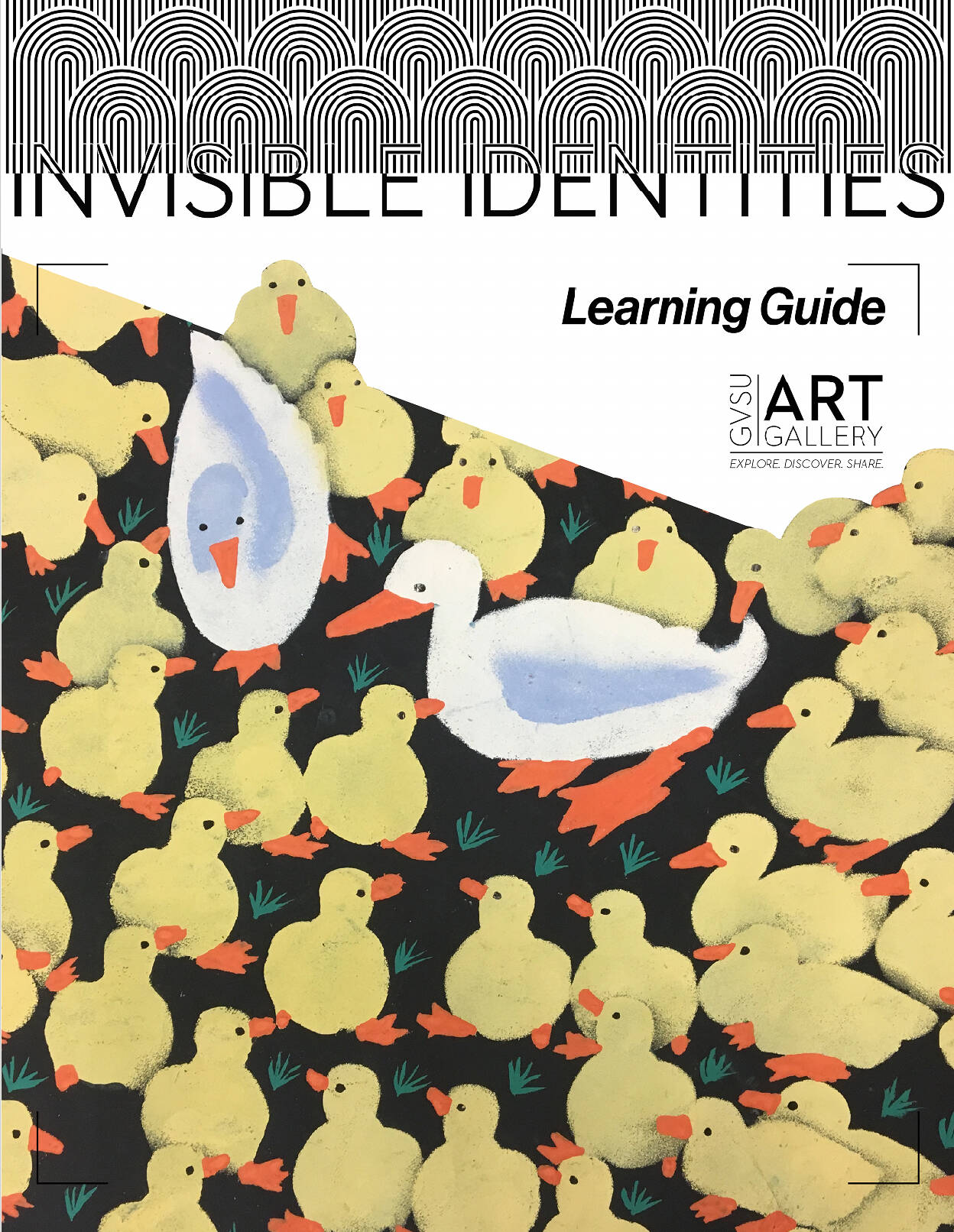Title cover for learng guide, invisible identities.
